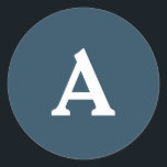 Adesivo Redondo Selo de Envelope Monograma Personalizado<br><div class="desc">Isto são monogramas lindamente impressos personalizados que podem ser personalizados para o seu dia especial. Isso é melhor para convites para casamento,  cartões RSVP e outros produtos que combinam com este design.</div>