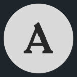 Adesivo Redondo Selo de Envelope Monograma Personalizado<br><div class="desc">Isto são monogramas lindamente impressos personalizados que podem ser personalizados para o seu dia especial. Isso é melhor para convites para casamento,  cartões RSVP e outros produtos que combinam com este design.</div>