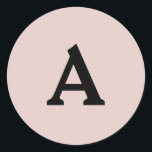 Adesivo Redondo Selo de Envelope Monograma Personalizado<br><div class="desc">Isto são monogramas lindamente impressos personalizados que podem ser personalizados para o seu dia especial. Isso é melhor para convites para casamento,  cartões RSVP e outros produtos que combinam com este design.</div>