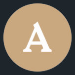 Adesivo Redondo Selo de Envelope Monograma Personalizado<br><div class="desc">Isto são monogramas lindamente impressos personalizados que podem ser personalizados para o seu dia especial. Isso é melhor para convites para casamento,  cartões RSVP e outros produtos que combinam com este design.</div>