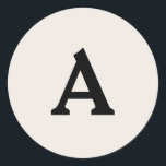 Adesivo Redondo Selo de Envelope Monograma Personalizado<br><div class="desc">Isto são monogramas lindamente impressos personalizados que podem ser personalizados para o seu dia especial. Isso é melhor para convites para casamento,  cartões RSVP e outros produtos que combinam com este design.</div>