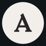 Adesivo Redondo Selo de Envelope Monograma Personalizado<br><div class="desc">Isto são monogramas lindamente impressos personalizados que podem ser personalizados para o seu dia especial. Isso é melhor para convites para casamento,  cartões RSVP e outros produtos que combinam com este design.</div>