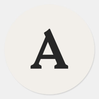 Adesivo Redondo Selo de Envelope Monograma Personalizado