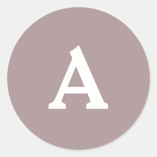 Adesivo Redondo Selo de Envelope Monograma Personalizado