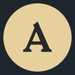 Adesivo Redondo Selo de Envelope Monograma Personalizado<br><div class="desc">Isto são monogramas lindamente impressos personalizados que podem ser personalizados para o seu dia especial. Isso é melhor para convites para casamento,  cartões RSVP e outros produtos que combinam com este design.</div>