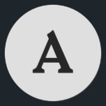 Adesivo Redondo Selo de Envelope Monograma Personalizado<br><div class="desc">Isto são monogramas lindamente impressos personalizados que podem ser personalizados para o seu dia especial. Isso é melhor para convites para casamento,  cartões RSVP e outros produtos que combinam com este design.</div>