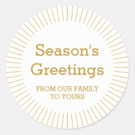 Adesivo Redondo Selo de Envelope Personalizado Simples Moderno