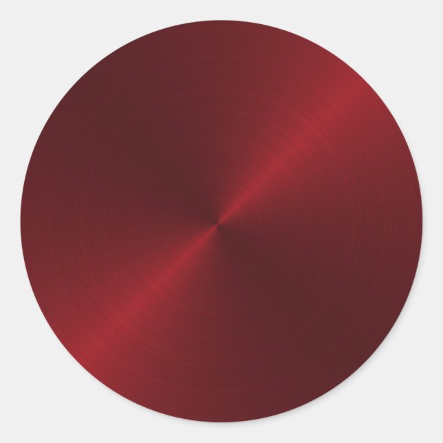 Adesivo Redondo Selo de Envelope Red Sheen (Frente)
