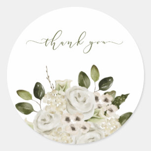 Adesivo Redondo Selo de Envelope Rosa Branco