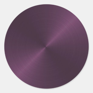 Adesivo Redondo Selo de Envelope Sheen Roxo