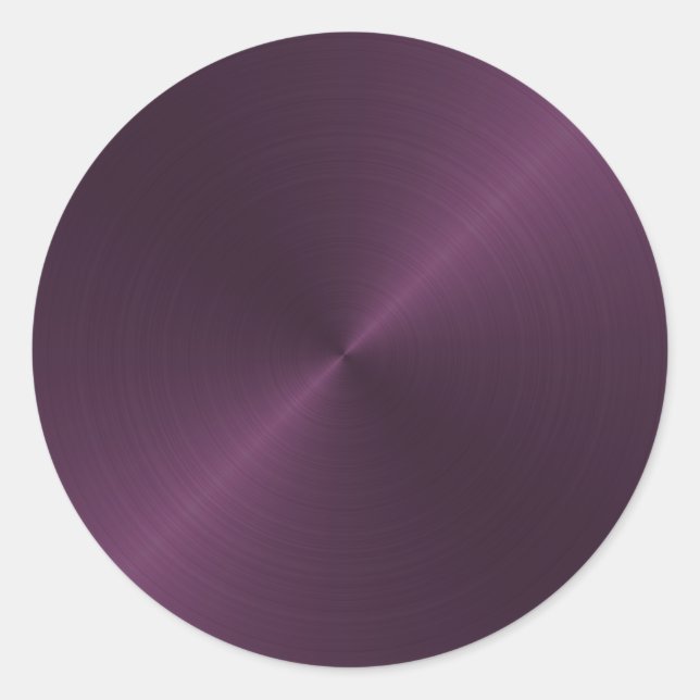 Adesivo Redondo Selo de Envelope Sheen Roxo (Frente)