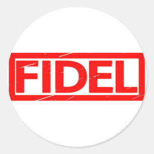 Adesivo Redondo Selo de Fidel