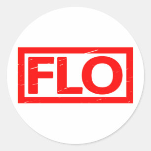 Adesivo Redondo Selo de Flo
