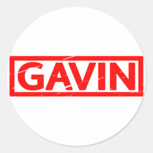 Adesivo Redondo Selo de Gavin