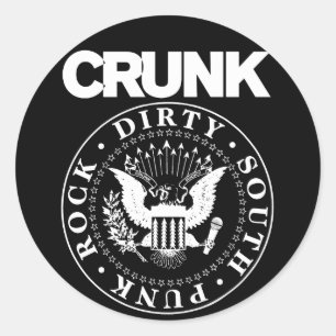 Adesivo Redondo Selo de Lil Jon "Crunk "
