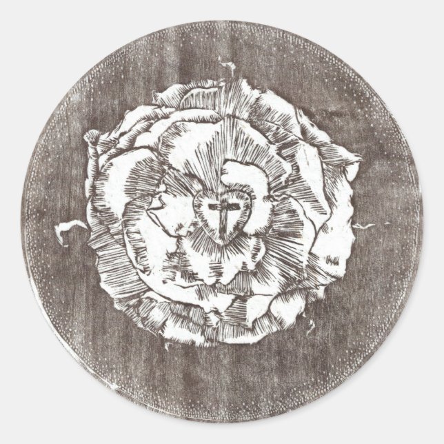 Adesivo Redondo Selo de Luther (Frente)