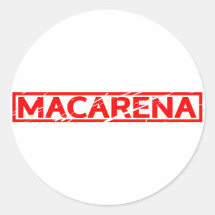Adesivo Redondo Selo de Macarena