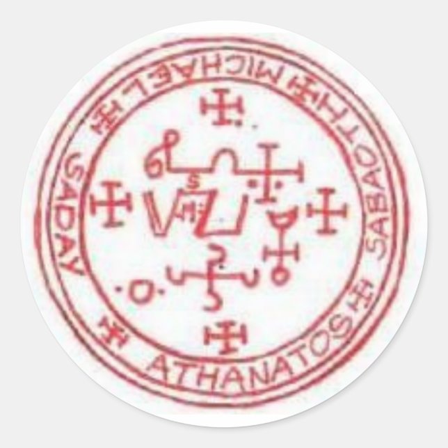 Adesivo Redondo Selo de Michael (Frente)