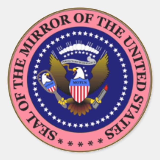 ADESIVO REDONDO SELO DE MOTUS: ROSA (Frente)