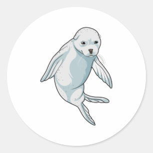 Adesivo Redondo Selo de Natação