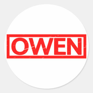 Adesivo Redondo Selo de Owen