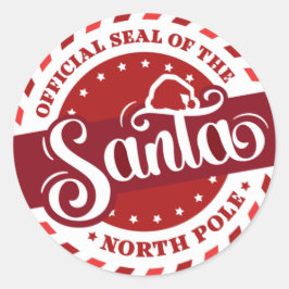 Adesivo Redondo Selo de papais noeis