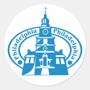 Adesivo Redondo Selo de Philadelphfia