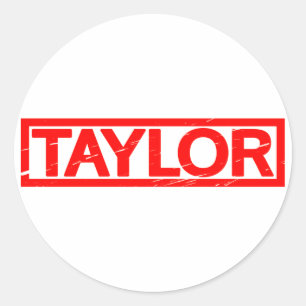 Adesivo Redondo Selo de Taylor