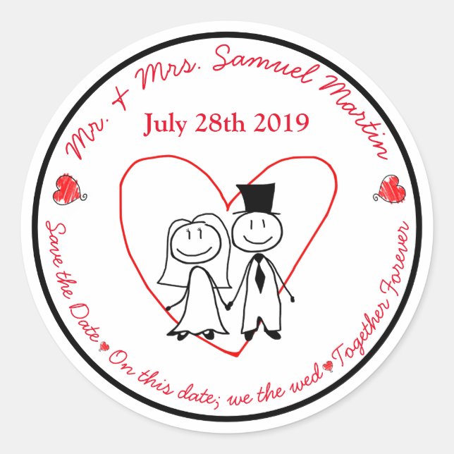 Adesivo Redondo Selo do Envelope Ponta e Ponta de Corte (Frente)