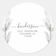 Selo do Rótulo do Endereço Botânico