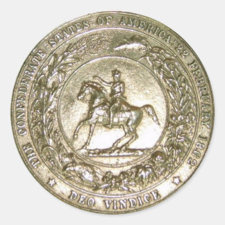 Adesivo Redondo Selo dos Estados Confederados da América