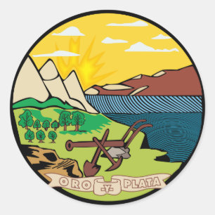 Adesivo Redondo Selo Estadual de Montana