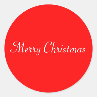 Adesivo Redondo Selo Feliz de Natal