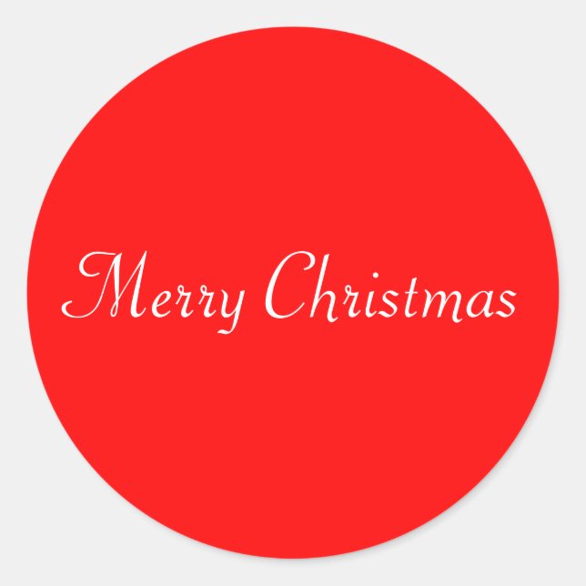 Adesivo Redondo Selo Feliz de Natal (Frente)