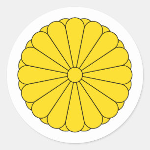 Adesivo Redondo Selo Imperial Japonês, Japão