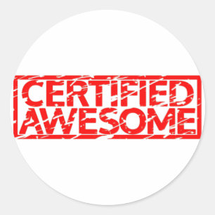 Adesivo Redondo Selo impressionante certificado