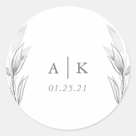 Adesivo Redondo Selo Monograma