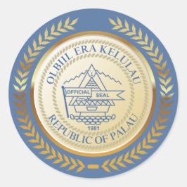 Adesivo Redondo Selo Oficial de Palau