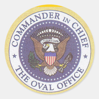Adesivo Redondo Selo Presidencial Americano