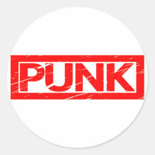 Adesivo Redondo Selo Punk