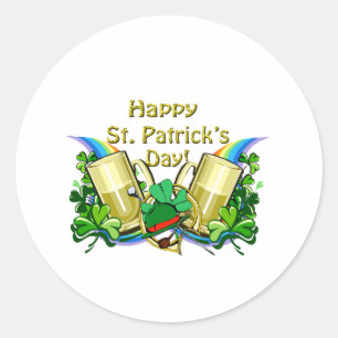 Adesivo Redondo Selo Verde Irlandês 2009