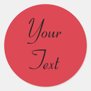 Adesivo Redondo Selos brancos & vermelhos do envelope do casamento