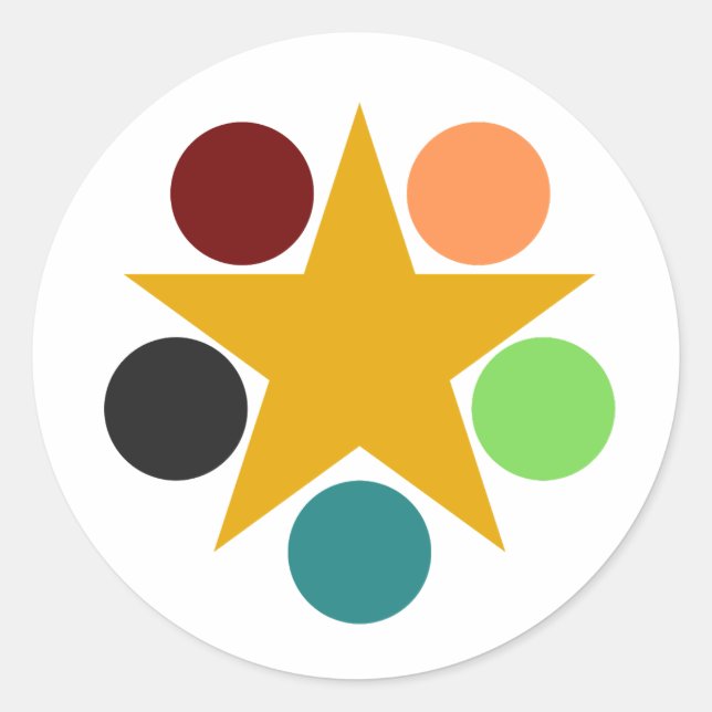 Adesivo Redondo selos de envelope (Frente)