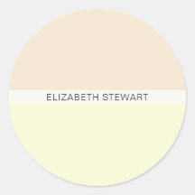 Selos de Envelope Amarelo e Pêssego Claro Modernos