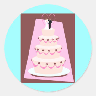 Adesivo Redondo Selos de Envelope de Casamento