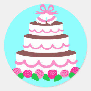 Adesivo Redondo Selos de Envelope de Casamento