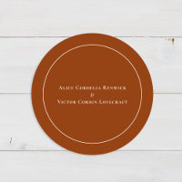 Selos De Envelope De Casamento Terracotta De Arch