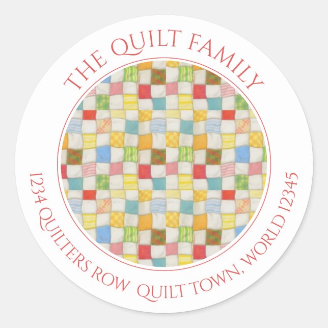 Adesivo Redondo Selos de Envelope de Endereço Redondos Completos e (Frente)