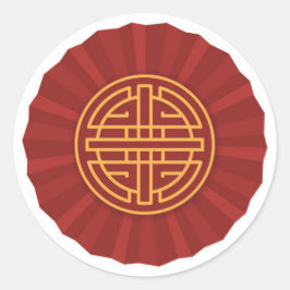 Adesivo Redondo Selos de Envelope de Festa de casamento com Boa So