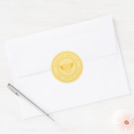 Adesivo Redondo Selos de Envelope de Recibo e Nota de Dente Perdid